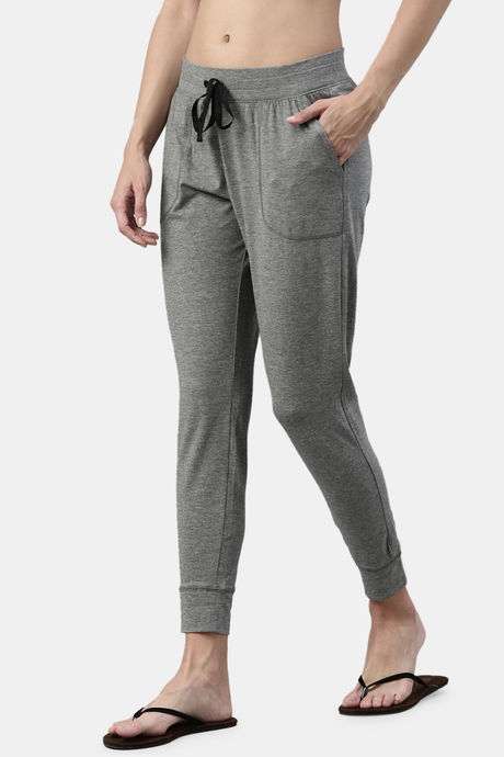 Enamor Cotton Blend Loungewear Bottom - Mediumgrey Melange — image 3