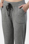Enamor Cotton Blend Loungewear Bottom - Mediumgrey Melange — thumbnail 5