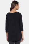 Enamor Cotton Blend Loungewear Top - Jet Black W Choose Love — thumbnail 4