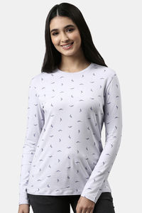 Lilac Iris Whale Aop