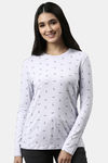 Enamor Cotton Blend Loungewear Top - Lilac Iris Whale Aop — thumbnail 1