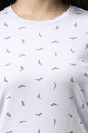 Enamor Cotton Blend Loungewear Top - Lilac Iris Whale Aop — thumbnail 6