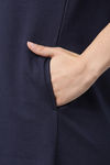 Enamor Cotton Loungewear Dress - Navy W Calm — thumbnail 10