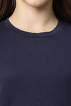 Enamor Cotton Loungewear Dress - Navy W Calm — thumbnail 5