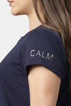 Enamor Cotton Loungewear Dress - Navy W Calm — thumbnail 7
