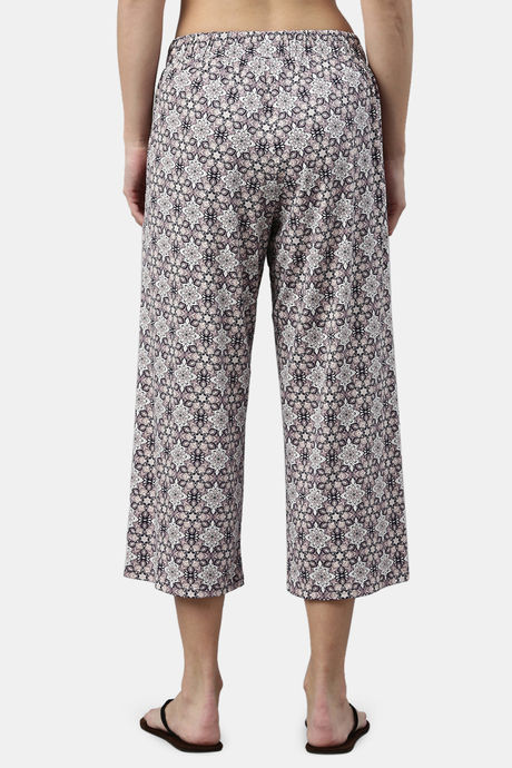 Enamor Viscose Loungewear Bottom - Mauve Bloom Aop — image 3