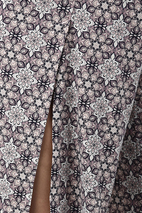 Enamor Viscose Loungewear Bottom - Mauve Bloom Aop — image 5