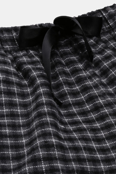 Enamor Cotton Loungewear Set - Charcoal Plaid Aop — image 12