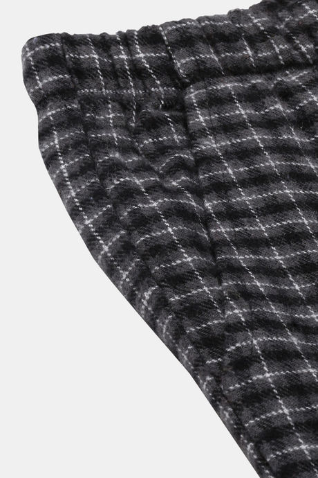 Enamor Cotton Loungewear Set - Charcoal Plaid Aop — image 13