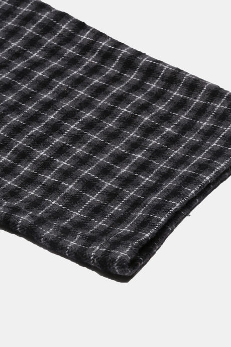 Enamor Cotton Loungewear Set - Charcoal Plaid Aop — image 14