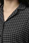 Enamor Cotton Loungewear Set - Charcoal Plaid Aop — thumbnail 15