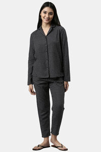 Charcoal Plaid Aop