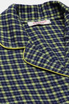 Enamor Cotton Loungewear Set - Navy Plaid Aop — thumbnail 11