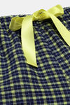 Enamor Cotton Loungewear Set - Navy Plaid Aop — thumbnail 12