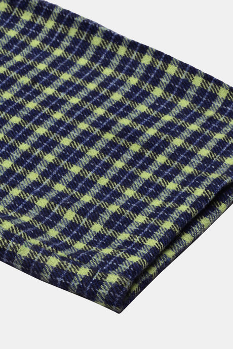Enamor Cotton Loungewear Set - Navy Plaid Aop — image 14