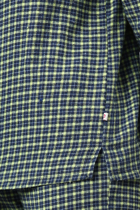 Enamor Cotton Loungewear Set - Navy Plaid Aop — image 16