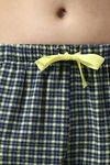 Enamor Cotton Loungewear Set - Navy Plaid Aop — thumbnail 17