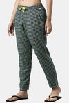 Enamor Cotton Loungewear Set - Navy Plaid Aop — thumbnail 9