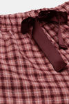 Enamor Cotton Loungewear Set - Rosewater Plaid Aop — thumbnail 12