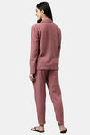 Enamor Cotton Loungewear Set - Rosewater Plaid Aop — thumbnail 3