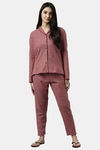 Enamor Cotton Loungewear Set - Rosewater Plaid Aop — thumbnail 4