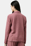 Enamor Cotton Loungewear Set - Rosewater Plaid Aop — thumbnail 7