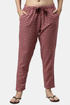 Enamor Cotton Loungewear Set - Rosewater Plaid Aop — thumbnail 8