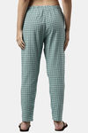 Enamor Cotton Loungewear Set - Soft Aqua Plaid Aop — thumbnail 10