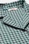 Enamor Cotton Loungewear Set - Soft Aqua Plaid Aop — thumbnail 11