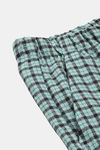 Enamor Cotton Loungewear Set - Soft Aqua Plaid Aop — thumbnail 13