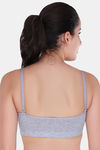 Innocence Double Layered Non-Wired Full Coverage Blouse Bra - Grey — thumbnail 4