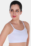 Innocence Double Layered Non-Wired Full Coverage Blouse Bra - White — thumbnail 2