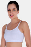 Innocence Double Layered Non-Wired Full Coverage Blouse Bra - White — thumbnail 3