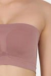 Innocence Single Layered Non-Wired Full Coverage Tube Bra - Dirty Pink — thumbnail 5