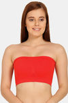 Innocence Single Layered Non-Wired Full Coverage Tube Bra - Red — thumbnail 1