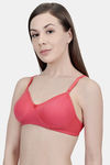 Innocence Double Layered Non-Wired Full Coverage T-Shirt Bra - Coral — thumbnail 2