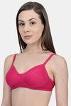 Innocence Double Layered Non-Wired Full Coverage T-Shirt Bra - Fuschia — thumbnail 2
