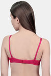 Innocence Double Layered Non-Wired Full Coverage T-Shirt Bra - Fuschia — thumbnail 3