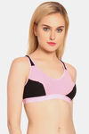 Innocence Double Layered Non-Wired Full Coverage Blouse Bra - Pink — thumbnail 2