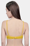Innocence Single Layered Non-Wired Full Coverage T-Shirt Bra - Mustard — thumbnail 3