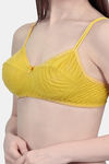 Innocence Single Layered Non-Wired Full Coverage T-Shirt Bra - Mustard — thumbnail 4