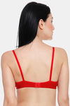 Innocence Double Layered Non-Wired Full Coverage T-Shirt Bra - Red — thumbnail 4