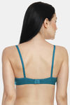 Innocence Double Layered Non-Wired Full Coverage T-Shirt Bra - Turquoise — thumbnail 4
