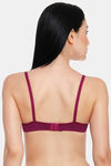 Innocence Double Layered Non-Wired Full Coverage T-Shirt Bra - Wine — thumbnail 4