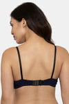 Innocence Single Layered Non-Wired Medium T-Shirt Bra - Navy Blue — thumbnail 3
