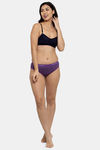 Innocence Single Layered Non-Wired Medium T-Shirt Bra - Navy Blue — thumbnail 4