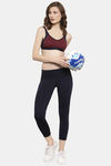 Innocence Double Layered Non-Wired Full Coverage Blouse Bra - Maroon — thumbnail 4