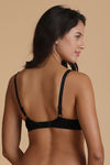 Enamor Lace Grace Non Padded Non Wired Bra-Black — thumbnail 2