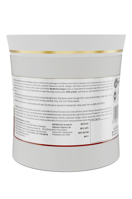 Volamena Repair Hair Mask - Argan Oil & Keratin 250 ml — image 2
