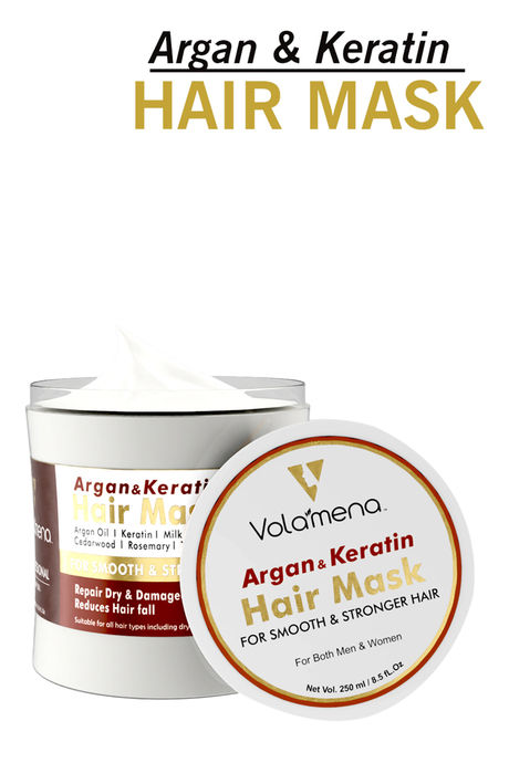 Volamena Repair Hair Mask - Argan Oil & Keratin 250 ml — image 3
